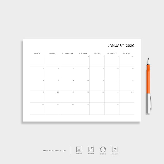 A6 Grocery List Notepad – Minimalist Shopping List Pad, Modern Stationery Gift