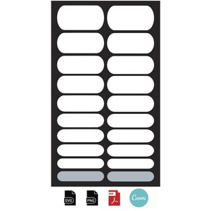 Nail decals wrap template cricut / silhouette / 1 model fully customizable