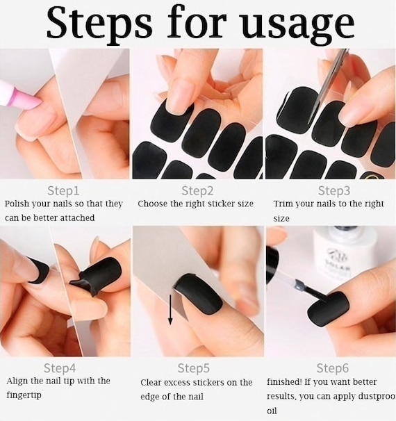 Nail Decals Wrap Template Cricut / Silhouette / 1 Model Fully - Etsy