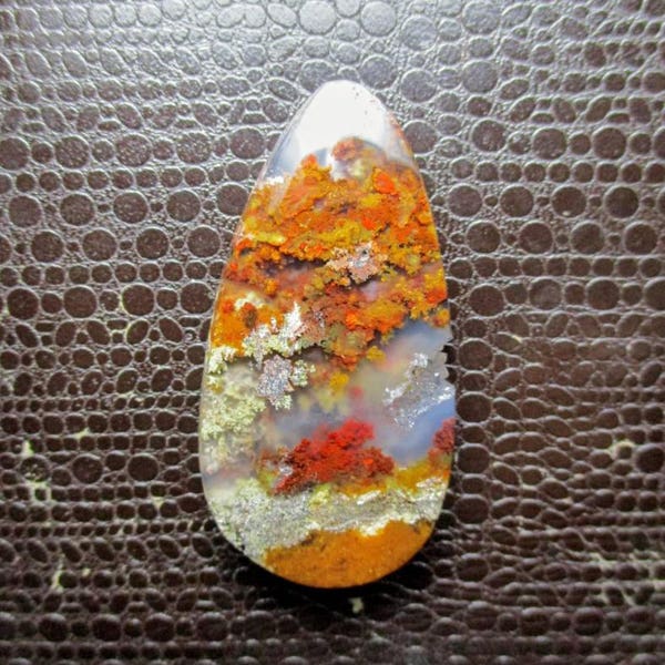 Large Top Quality Indonesian Plume Agate 42x22x6mm Natural Gemstone Cabochons back cut flat and smooth