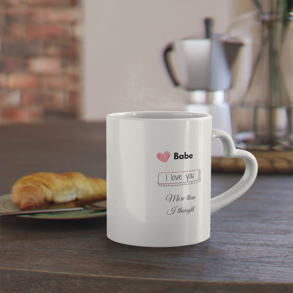 Love Heart-Shaped Mug Cute Gift