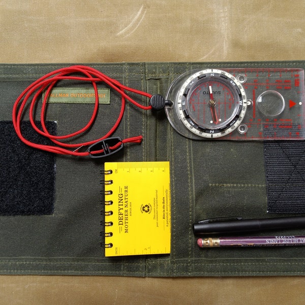 Trail Navigators Map reading kit case. ,hiking, compass case, bushcraft, 0053