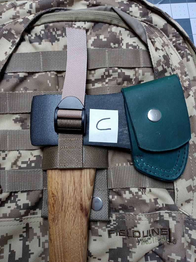 MOLLE Axe Carry Adapter, Hiking, Camping, Hunting, Fishing, Tactical ...