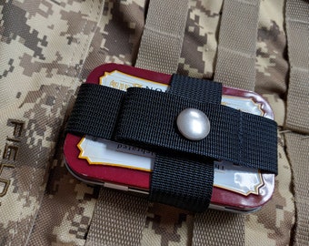 Altoids Tin Holder MOLLE, camping, bushcraft, spice holder, hiking, backpack, fishing gear, emergency kit, MOLLE gear 0057