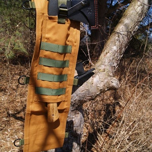 Bolsa para herramientas de corte de camping. Sierra Agawa, sierra Hooyman, bushcraft, camping, senderismo, soporte de sierra plegable 0005