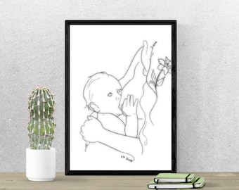 Custom Breastfeeding Art