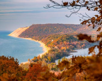 Empire Bluffs Boardwalk / Sleeping Bear Dunes / M22 / Hiking / Scenic Overlook / Canvas / Metal Print