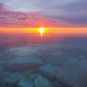 Charlevoix Sonnenuntergang /Michigan Fotografie / Leinwand / Metal Print / Wandkunst