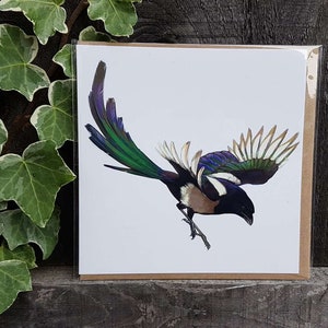 Magpie Greeting Card | Birds