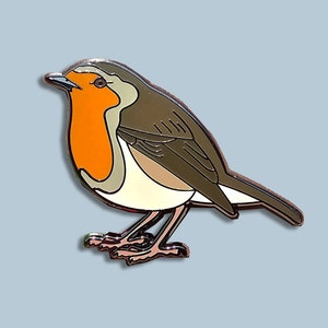 British Garden birds enamel pin collection - Robin