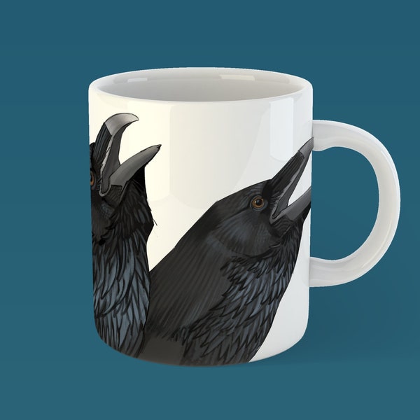 Big Common Raven species Ceramic Mug