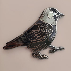 Corvid Enamel Pin – Series 1 – Jackdaw