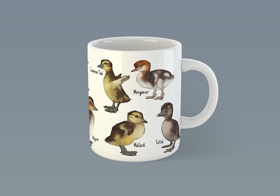 White duck ceramic mug Can be personalised DUCK OFF Dishwasher safe 