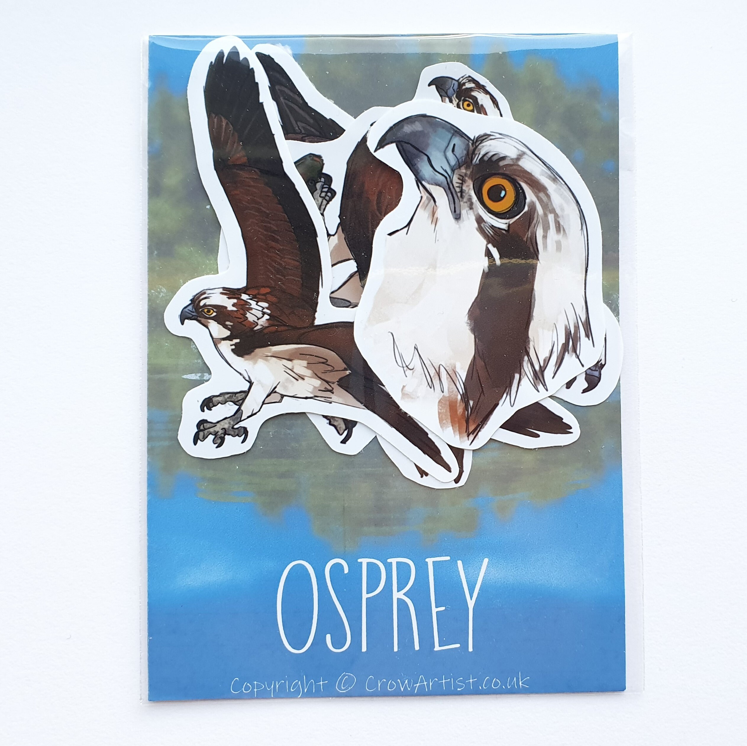Osprey Set of 4 Stickers Vinyl Waterproof Glossy Etsy