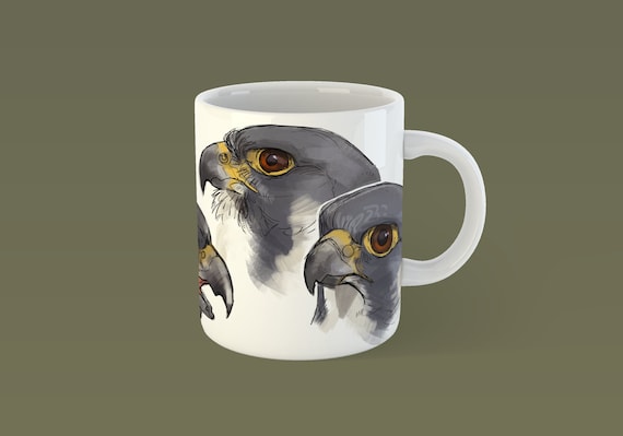 Peregrine Falcon mug for the falconer or hawk enthusiast
