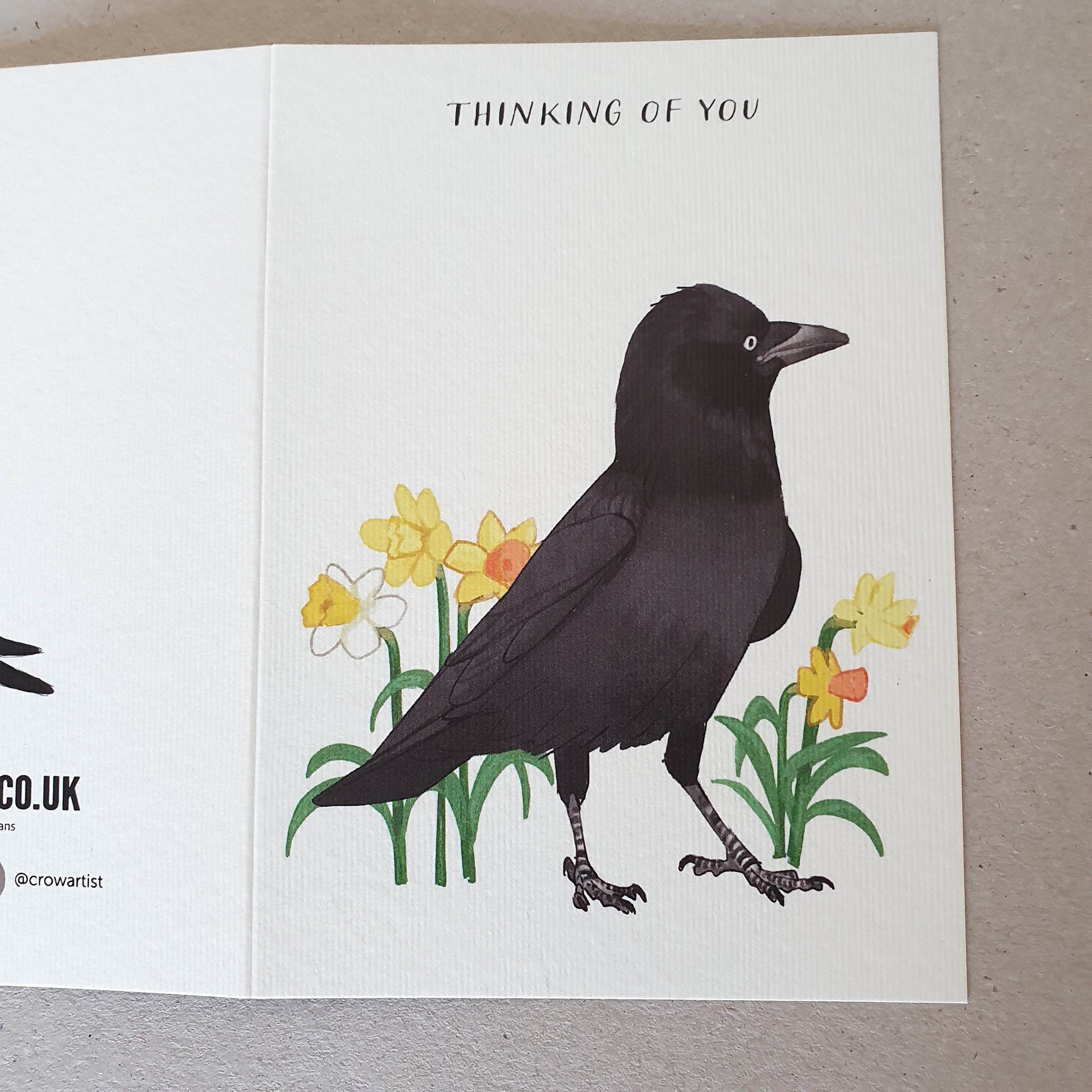 Corvids Crows Good Luck Birthday Thank You Have a Good Day Etsy