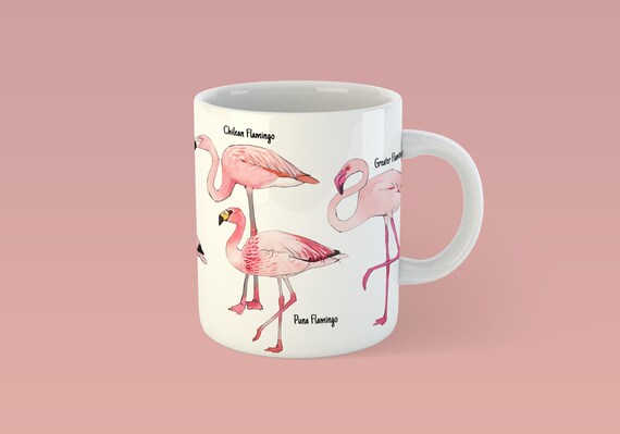 フラミンゴの種セラミックマグ：ピンクの鳥好きへのギフト - Etsy 日本