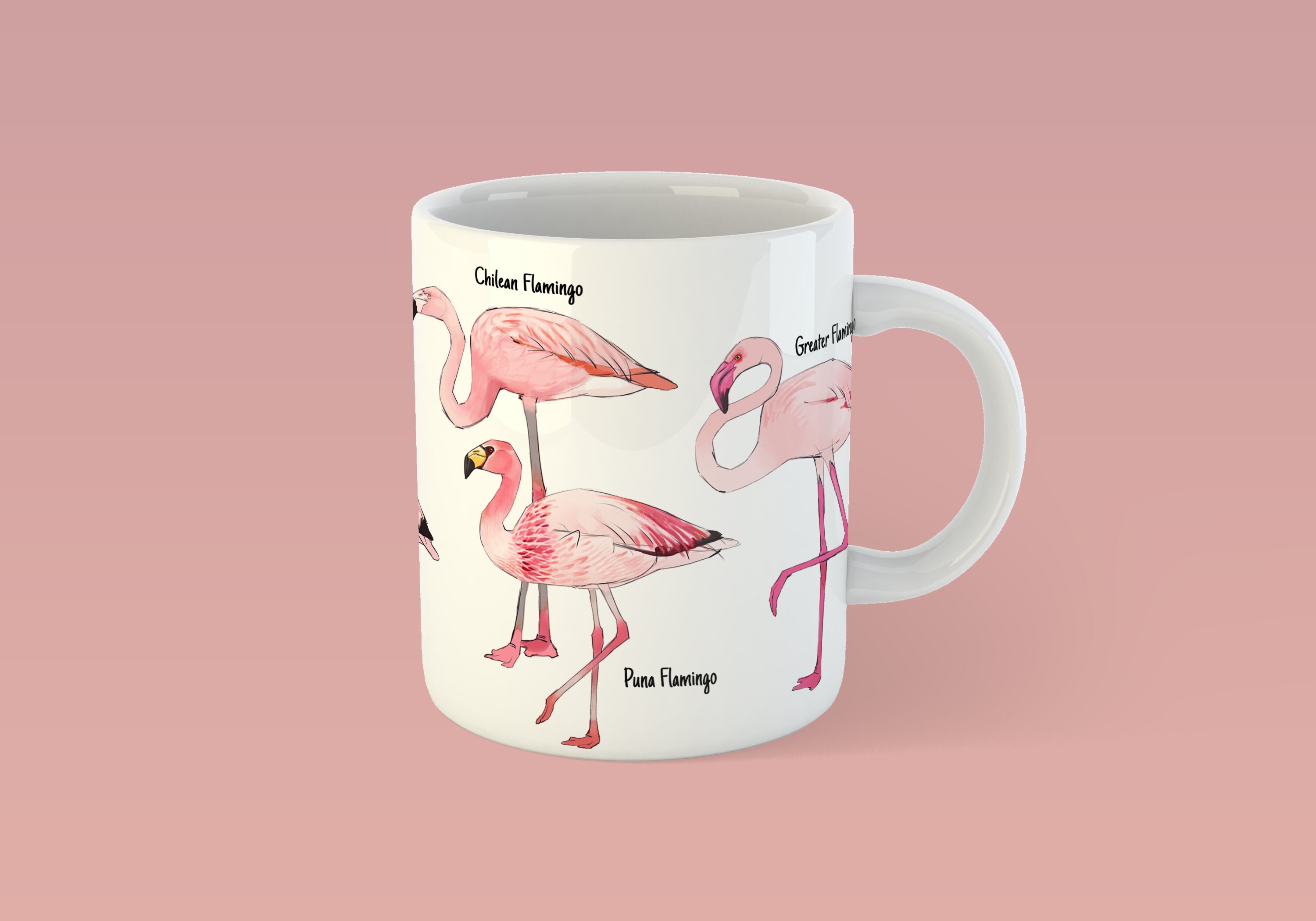 フラミンゴの種セラミックマグ：ピンクの鳥好きへのギフト - Etsy 日本