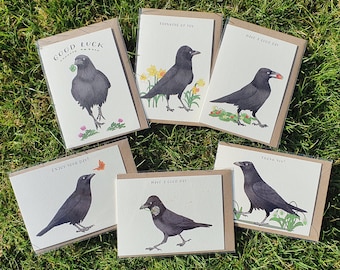 Funny Crow Card - Etsy Funny Crow Card - Etsy