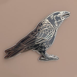 Corvid Enamel Pin – Series 1 – Crow