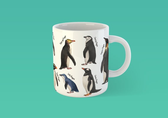 Pinguine multi Arten Keramik Tasse Pinguin Liebhaber Tasse Adelie Pinguin /  Kaiserpinguin / Königspinguin - .de