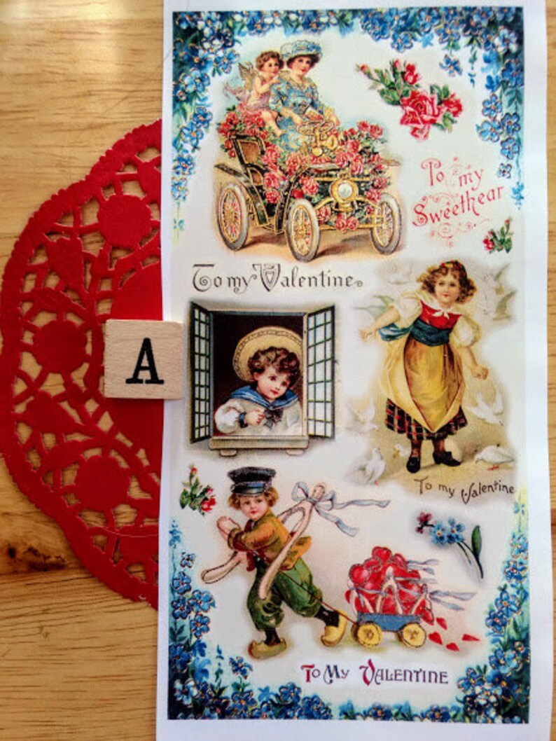 Choice of Decoupage Paper made in New Zealand/Collage of Etsy