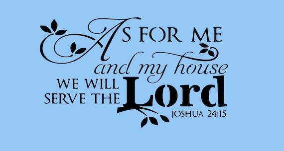 As For Me and My House Metal Wall Art – We Will Serve the Lord Sign – Christian Home Décor – Maker Table