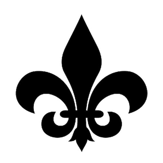 Fleur De Lis Stencil on 10 Mil Clear Mylar Reusable Pattern Etsy