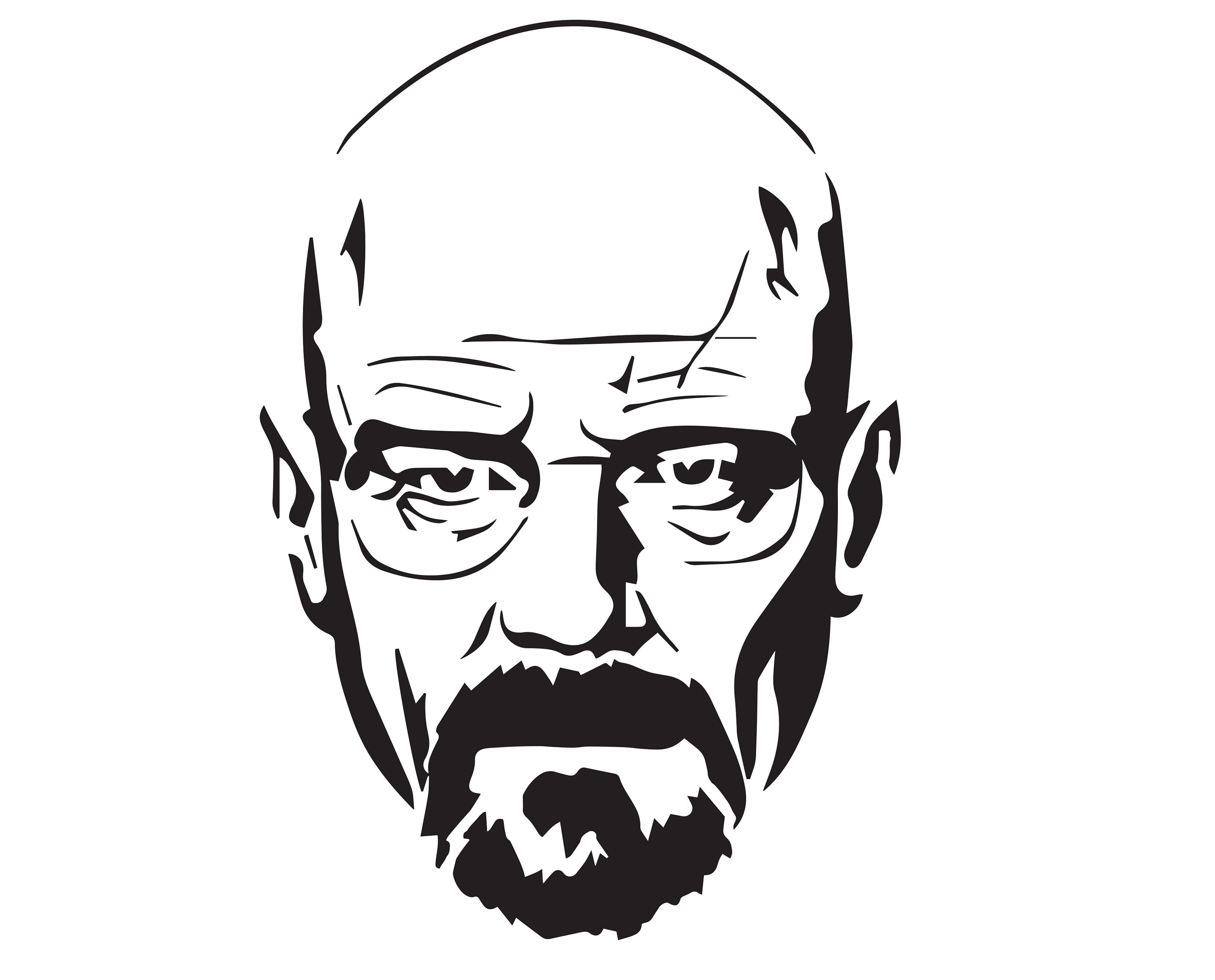 Breaking Bad Pumpkin Stencil Walter White Breaking Bad Pumpkin Stencil Walter White