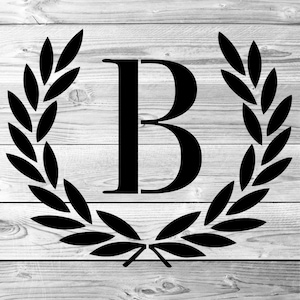 Monogram-Block B- 10 Mil Mylar-Reusable Stencil Pattern