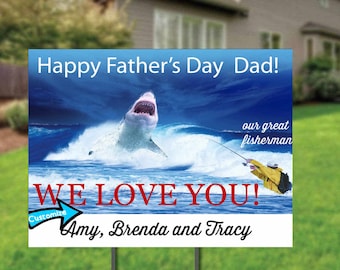 Father's Day Gift -  Custom sign for the yard - Fathersdaygift - Free Shipping!