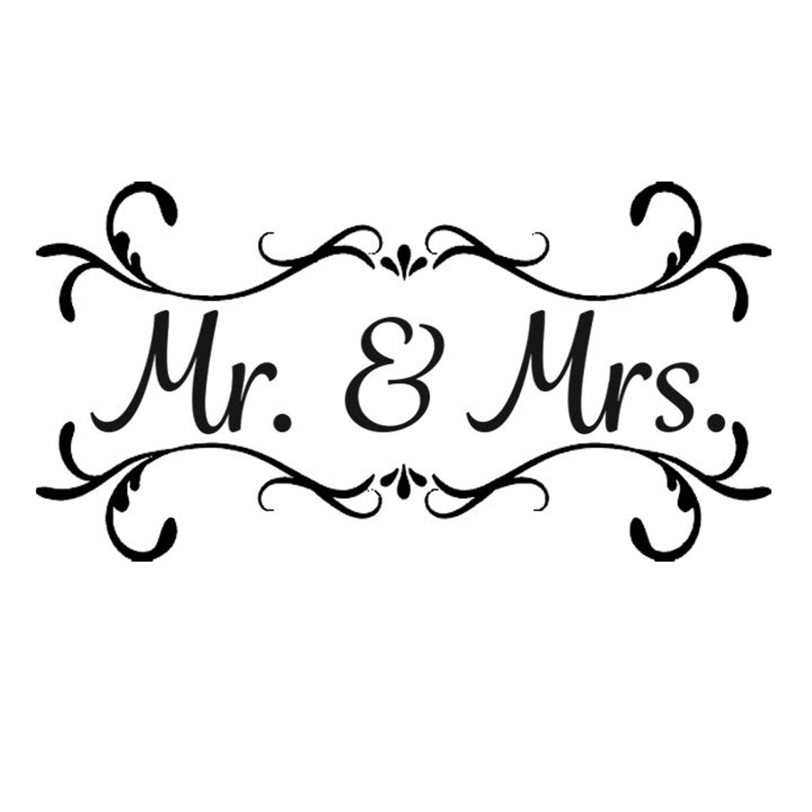 Mr. &amp; Mrs. High Quality Reusable Stencil Pattern on 10 Mil - Etsy Canada