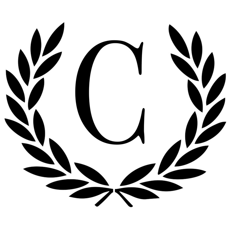 Monogram-block C 10 Mil Mylar-reusable Stencil Pattern - Etsy