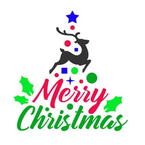 Merry Christmas  - Christmas stencil   multiple sizes