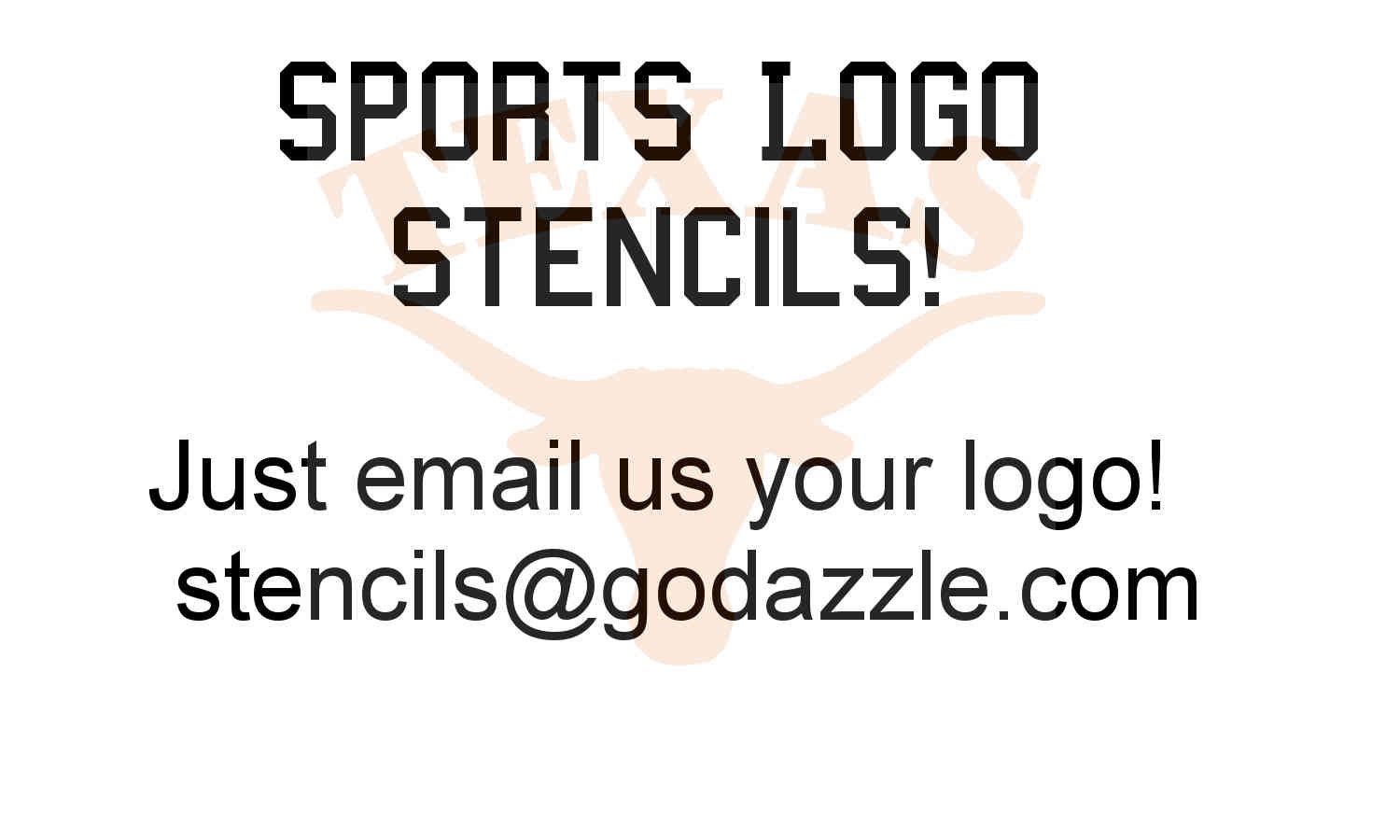 Sports Logo Stencils on 10 Mil Clear Mylar Reusable Pattern Etsy