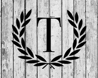 Monogram - Block T - 10 Mil Mylar - Reusable Stencil