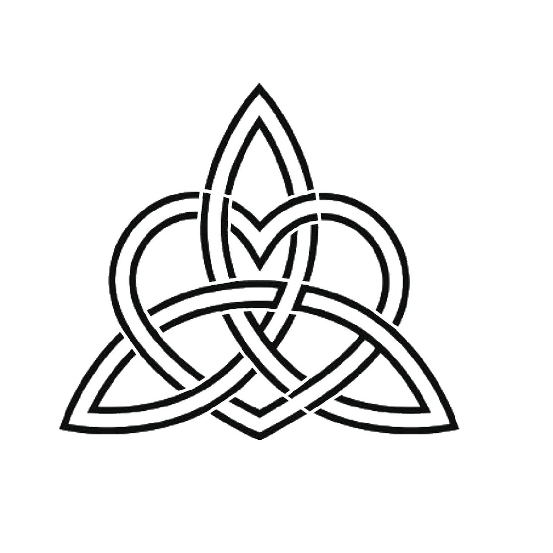 Celtic Heart Stencil Pattern-10 Mil Clear Mylar - Etsy Canada