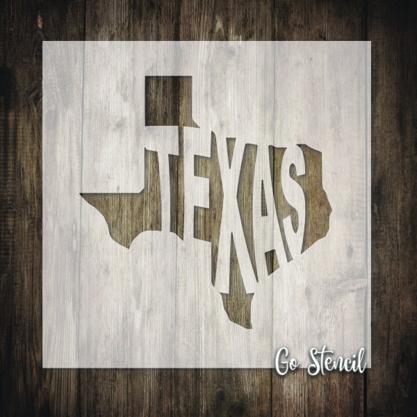 Texas Stencil - Etsy