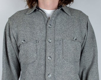 Vintage 70's Woolrich Button Down Light Jacket Size Small Made in
