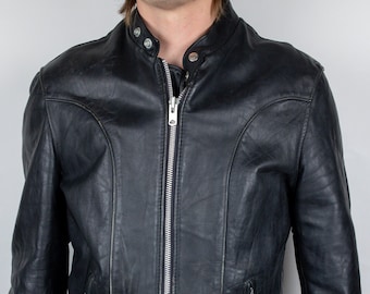 Vintage Schott 156 Leather Cafe Racer Motorcycle Jacket Vintage Schott 156 Leather Cafe Racer Motorcycle Jacket