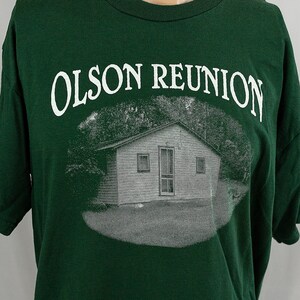 Vintage Olson Family Reunion T-shirt uit de jaren 90, maat L