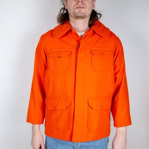 Wool blaze orange hunting jacket online