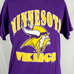 Vintage 90er Jahre Tultex NFL Minnesota Vikings John Randle 93 Shirsey T-Shirt Size L