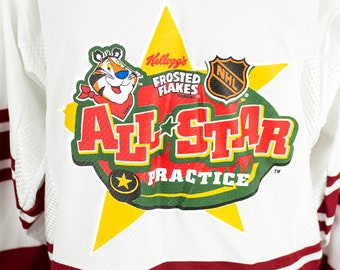 Vintage 90s CCM NHL All Star Game Practice Kellogg's 