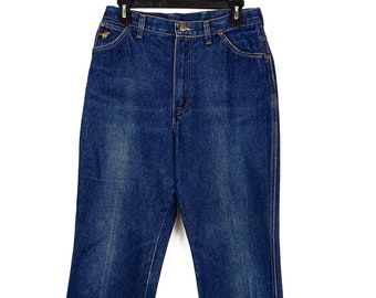 Vintage 70s Wrangler No Fault Jean Misses Full Fit MX695PW Dark