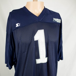 Vintage jaren 90 starter NCAA Penn State University Nittany Lions PSU voetbalshirt maat L