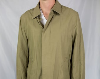 Vintage 90s Lauren Ralph Lauren LRL Full Zip 3/4 Length Overcoat Car Coat Size 44R / Large