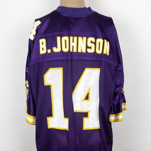 Vintage Y2K Reebok Onfield NFL Minnesota Vikings Brad Johnson 14 Trikot Größe XL Neu mit Etikett Deadstock