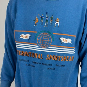 Vintage 90s Trader Bay International Sportswear Crewneck Sweatshirt Size M