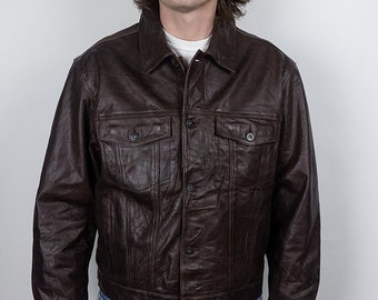 90s Eddie Bauer LAMBSKIN LEATHER ラムレザー